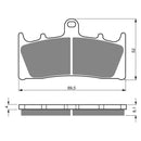 Goldfren Brake Pads Sintered Sports GF039 - S3 ( PH122 )