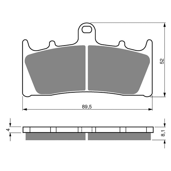 Goldfren Brake Pads Sintered Sports GF039 - S3 ( PH122 )
