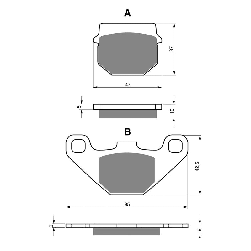 Goldfren Brake Pads Offroad Racing GF042 - K5 ( PR23 )