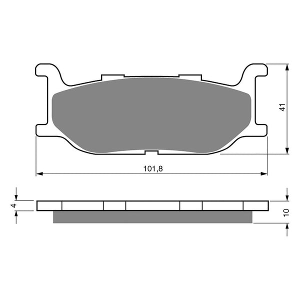 Goldfren Brake Pads Sintered Sports GF048 - S3 ( PH105 )