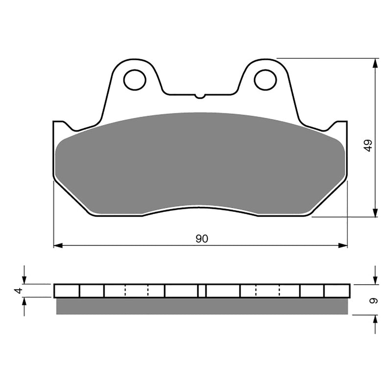 Goldfren Brake Pads Sintered Sports GF049 - S3 ( PH18 )