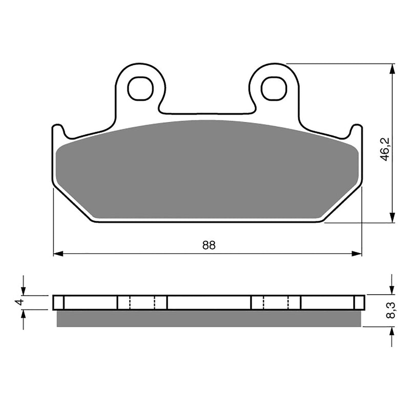 Goldfren Brake Pads Sintered Sports GF051 - S3 ( PH40 )