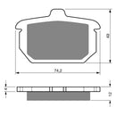 Goldfren Brake Pads Sintered Sports GF058 - S3 ( PH73 )