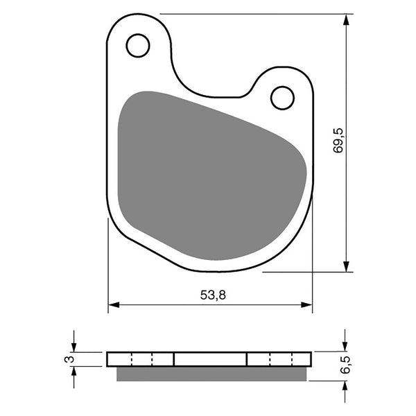Goldfren Brake Pads Sintered Sports GF059 - S3 ( PH71 )