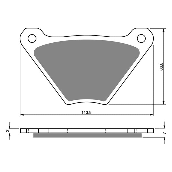 Goldfren Brake Pads Sintered Sports GF060 - S3 ( PH70 )