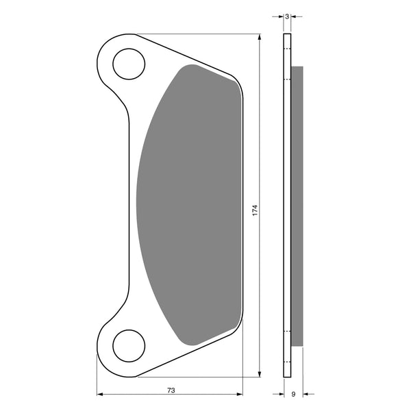 Goldfren Brake Pads Sintered Sports GF061 - S3 ( P137 )