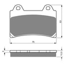 Goldfren Brake Pads Sintered Sports GF073 - S3 ( PH39 )