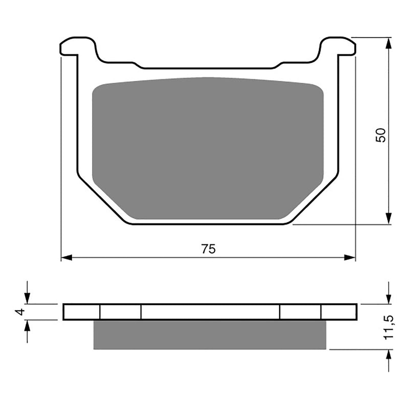 Goldfren Brake Pads Sintered Sports GF075 - S3 ( PH10 )