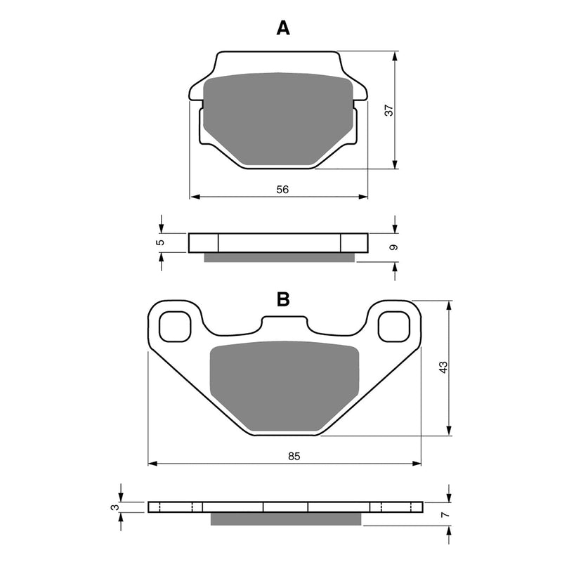 Goldfren Brake Pads Sintered Sports GF084 - S3 ( PH16 )