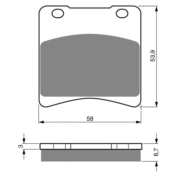 Goldfren Brake Pads Sintered Sports GF085 - S3 ( PH32 )