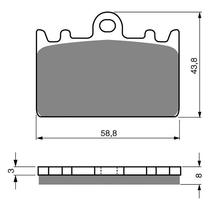 Goldfren Brake Pads Sintered Sports GF090 - S3 ( PH101 )