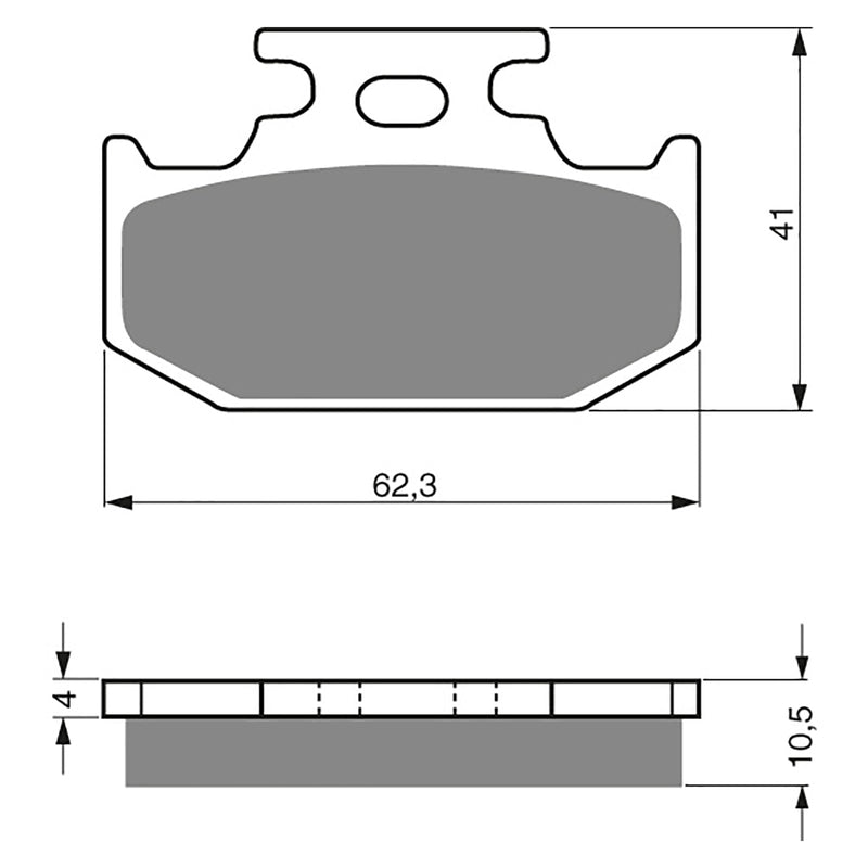 Goldfren Brake Pads Offroad Racing GF100 - K5 ( PR77 )