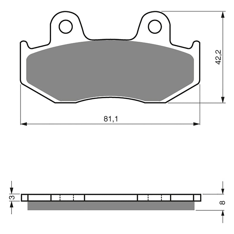 Goldfren Brake Pads Sintered Sports GF102 - S3 ( PH29 )