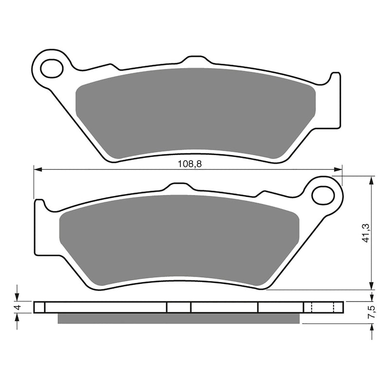 Goldfren Brake Pads Sintered Sports GF106 - S3 ( PH270 )