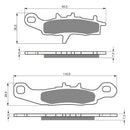 Goldfren Brake Pads Offroad Racing GF108 - K5 ( PR244 )