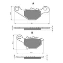 Goldfren Brake Pads Sintered Sports GF109 - S3 ( PH214 )