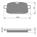 Goldfren Brake Pads Sintered Sports GF114 - S3 ( PH117 )