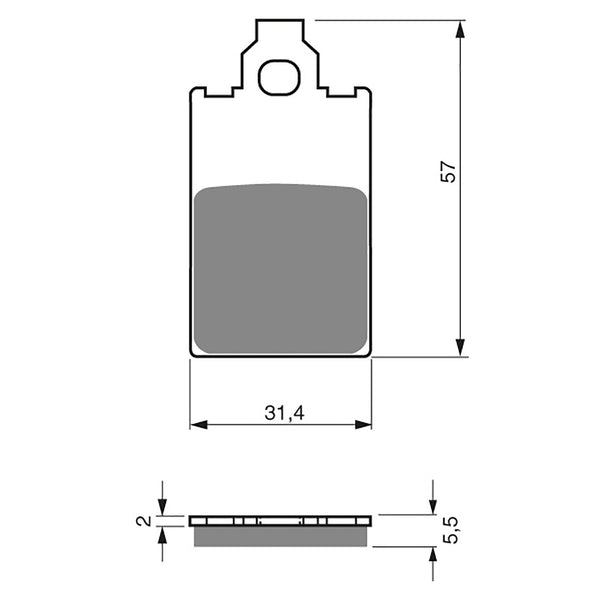 Goldfren Brake Pads Sintered Sports GF115 - S3 ( PH90 )
