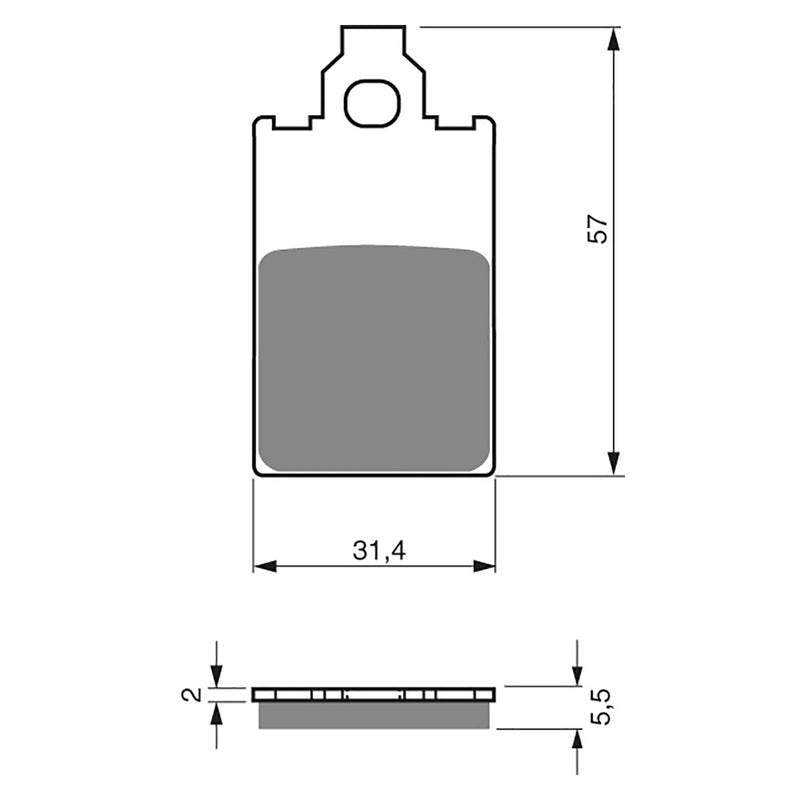 Goldfren Brake Pads Sintered Sports GF115 - S3 ( PH90 )