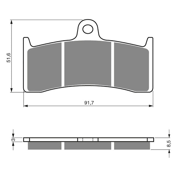Goldfren Brake Pads Sintered Sports GF126 - S3 ( PH230 )