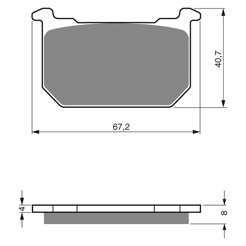 Goldfren Brake Pads Sintered Sports GF127 - S3 ( PH14 )