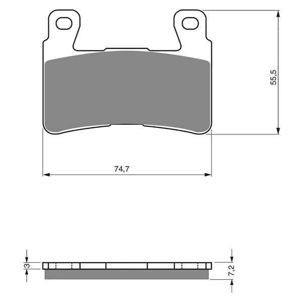 Goldfren Brake Pads Sintered Sports GF134 - S3 ( PH273 )