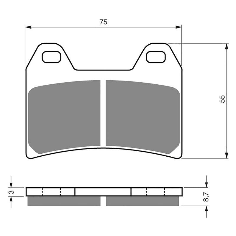 Goldfren Brake Pads Sintered Sports GF141 - S3 ( PH223 )