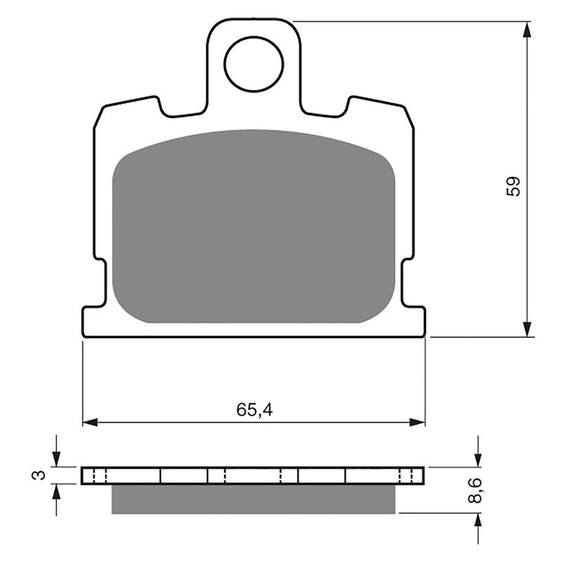 Goldfren Brake Pads Sintered Sports GF151 - S3 ( PH20 )