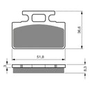 Goldfren Brake Pads Sintered Sports GF161 - S3 ( PH120 )