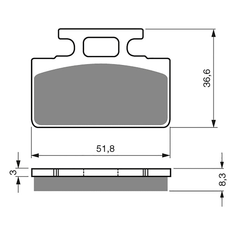 Goldfren Brake Pads Sintered Sports GF161 - S3 ( PH120 )