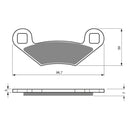 Goldfren Brake Pads Offroad Racing GF162 - K5 ( PR159 )