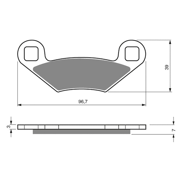 Goldfren Brake Pads Offroad Racing GF162 - K5 ( PR159 )