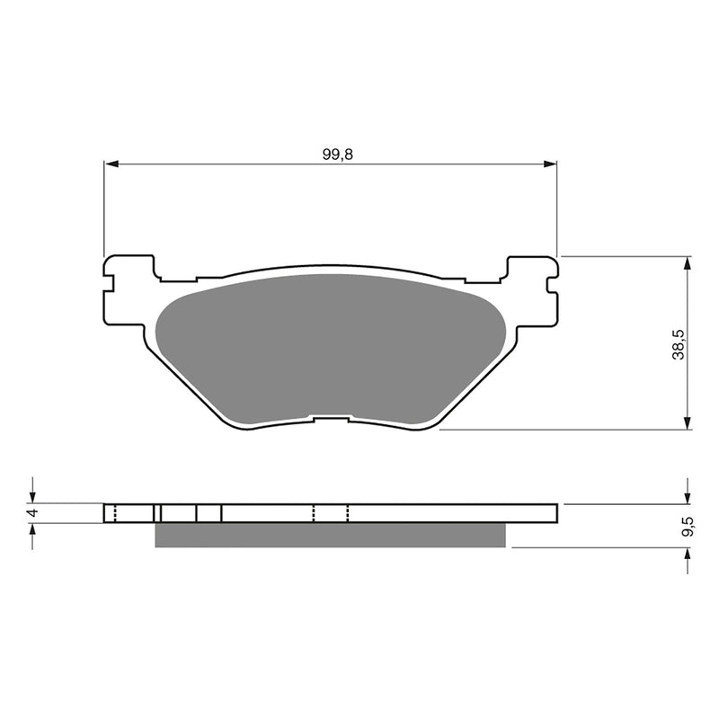 Goldfren Brake Pads Sintered Sports GF165 - S3 ( PH322 )