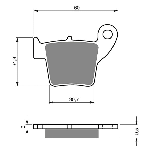 Goldfren Brake Pads Offroad Racing GF176 - K5 ( PR306 )