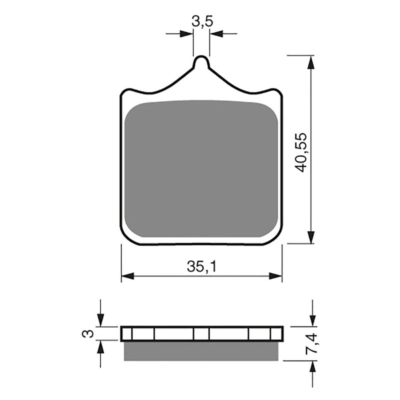 Goldfren Brake Pads Sintered Sports GF177 - S3 ( PH294 )