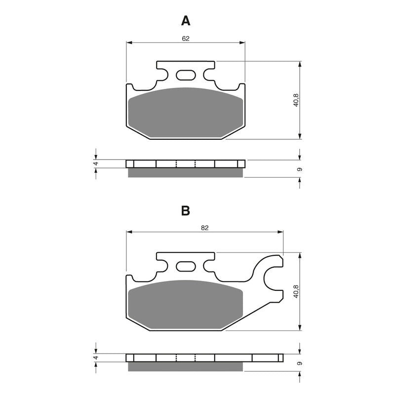 Goldfren Brake Pads Offroad Racing GF182 - K5 ( PR283 )