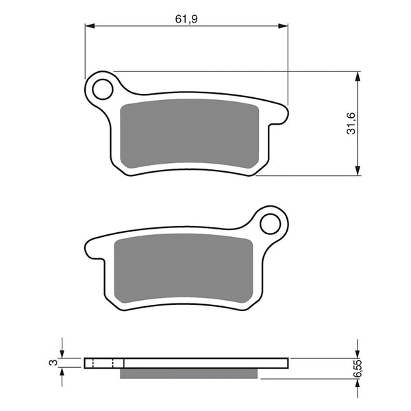 Goldfren Brake Pads Offroad Racing GF185 - K5 ( PR318 )