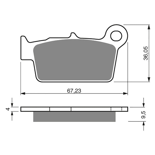 Goldfren Brake Pads Offroad Racing GF187 - K5 ( PR326 )