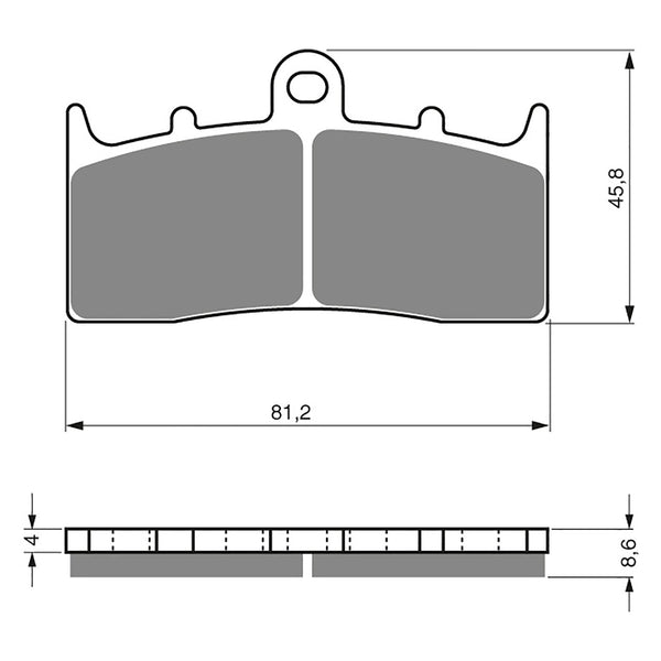 Goldfren Brake Pads Sintered Sports GF194 - S3 ( PH271 )