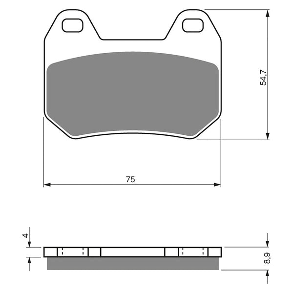 Goldfren Brake Pads Sintered Sports GF195 - S3 ( PH281 )