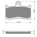 Goldfren Brake Pads Sintered Sports GF207 - S3 ( PH307 )