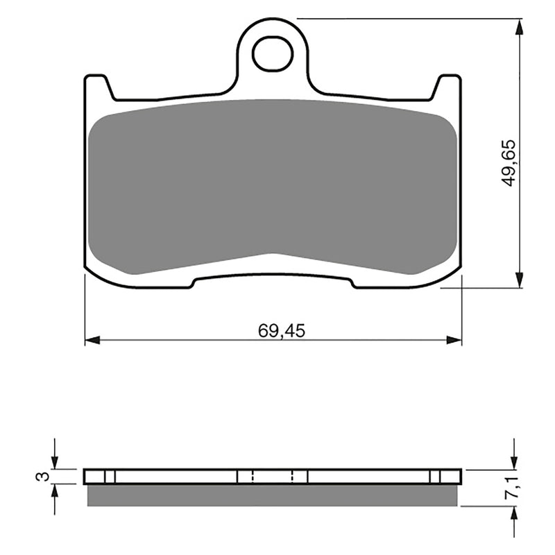 Goldfren Brake Pads Sintered Sports GF207 - S3 ( PH307 )