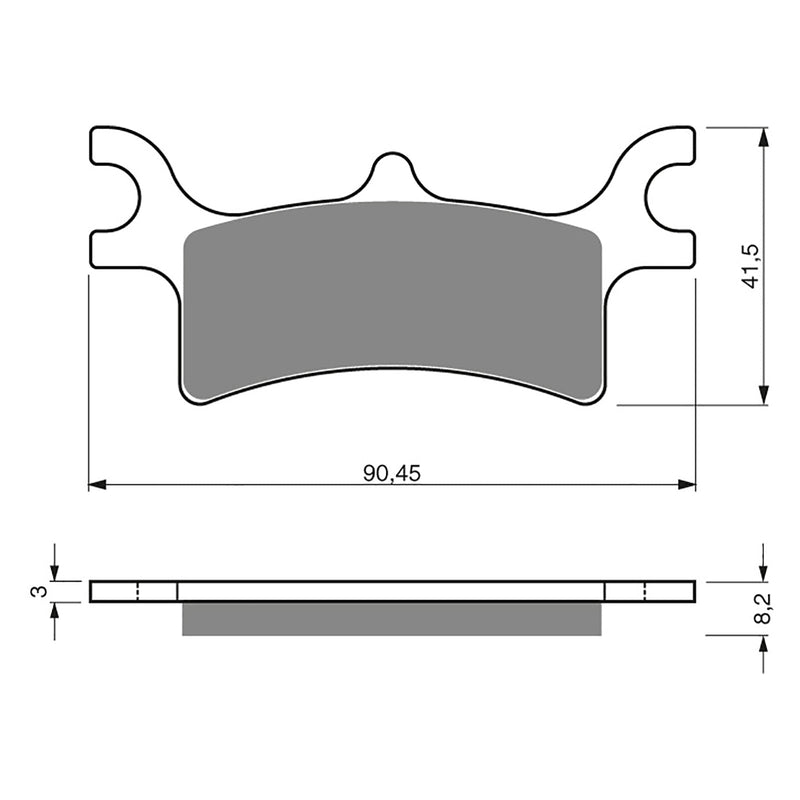 Goldfren Brake Pads Offroad Racing GF209 - K5 ( PR319 )