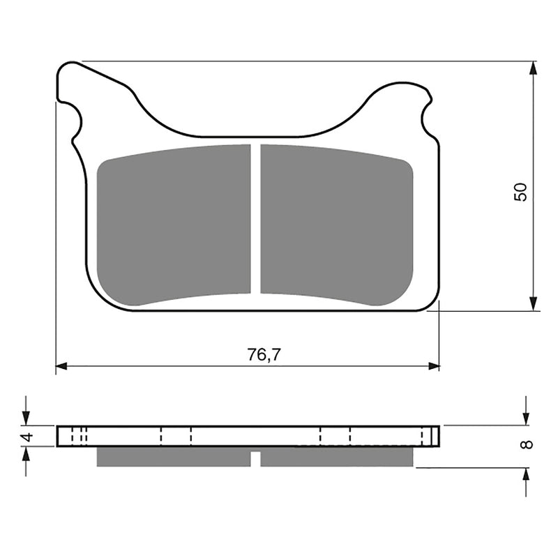 Goldfren Brake Pads Sintered Sports GF231 - S3 ( PH350 )