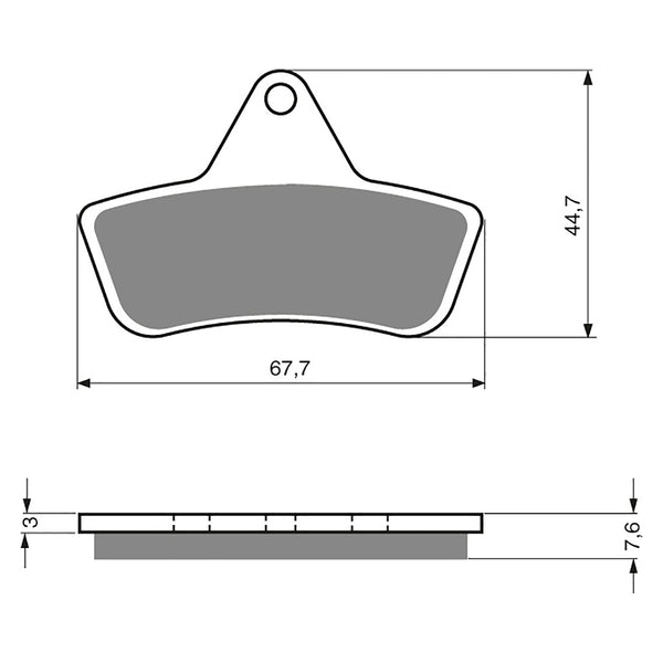 Goldfren Brake Pads Offroad Racing GF232 - K5 ( PR258 )