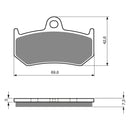 Goldfren Brake Pads Sintered Sports GF235 - S3 ( PH298 )