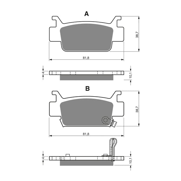 Goldfren Brake Pads Offroad Racing GF240 - K5 ( PR354 )