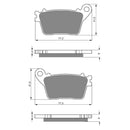 Goldfren Brake Pads Sintered Sports GF242 - S3 ( PH381 )