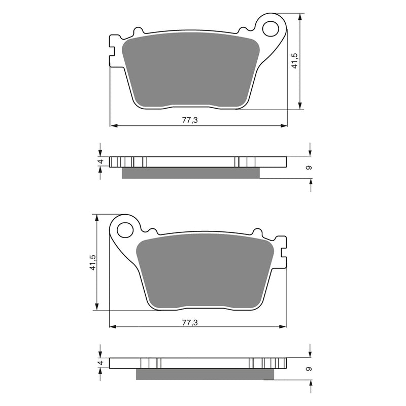 Goldfren Brake Pads Sintered Sports GF242 - S3 ( PH381 )