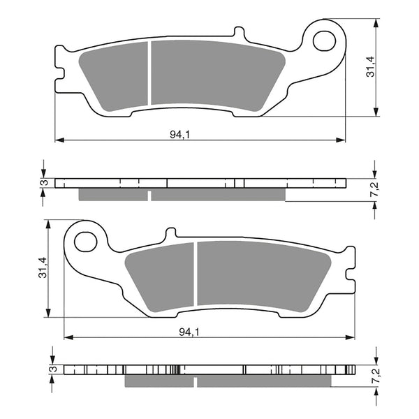 Goldfren Brake Pads Offroad Racing GF248 - K5 ( PR392 )